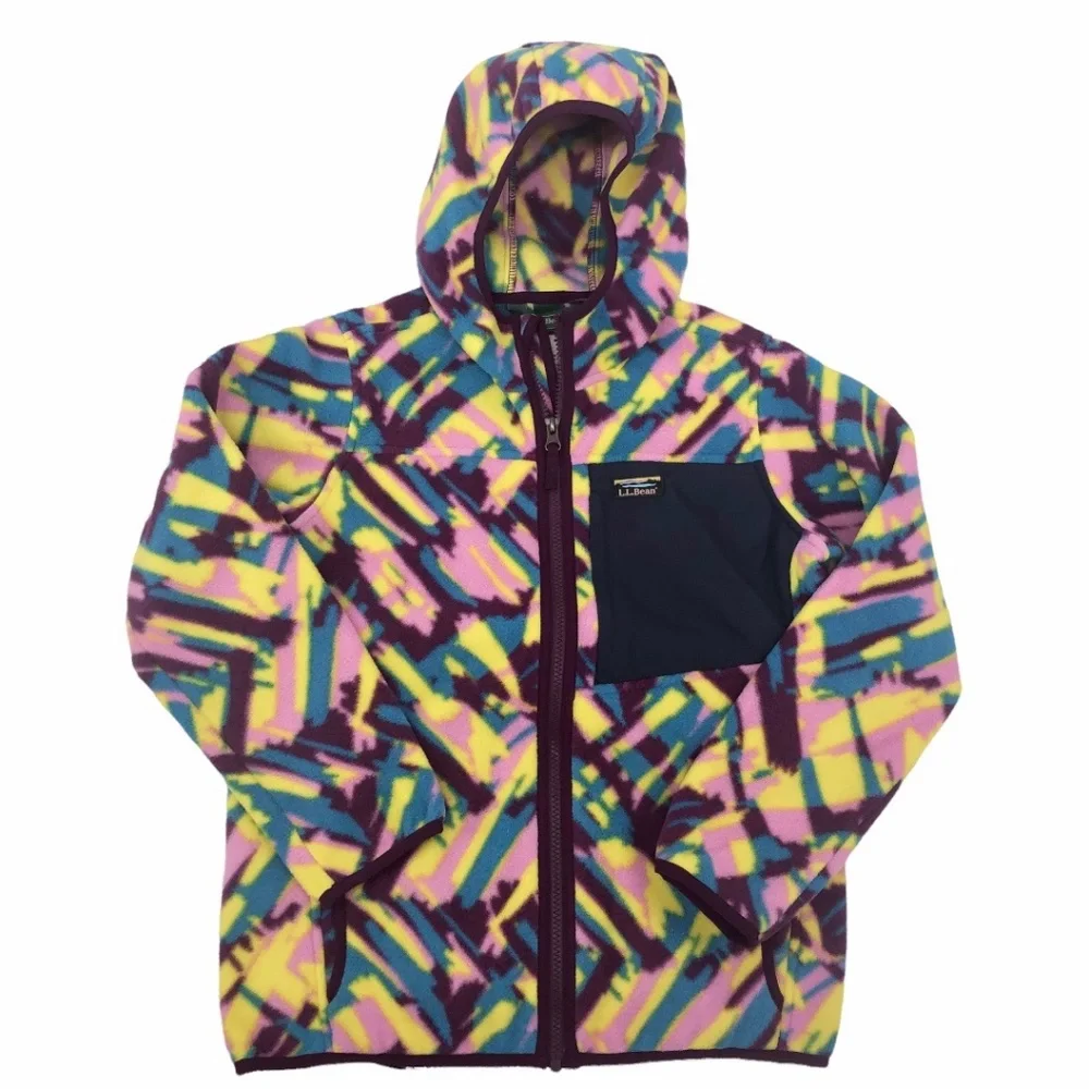 L.L. Bean Kids Retro Mountain Classic Fleece Hooded Jacket NWT